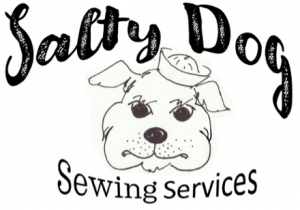 Salty Dog Sewing Services logo.